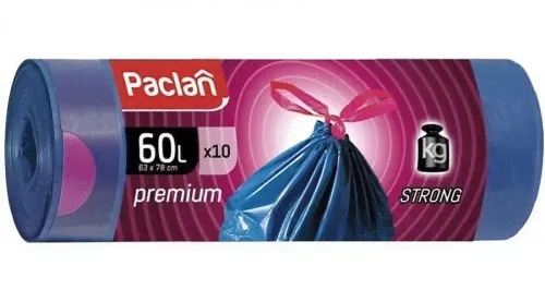 Пакеты Paclan Premium для мусора, 60 л, 10 шт