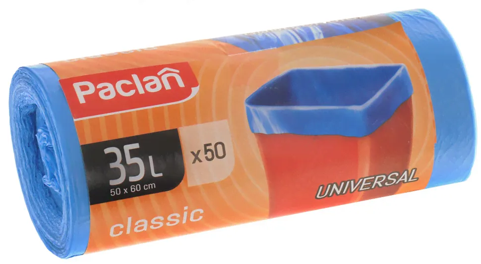Paclan Пакеты для мусора Classic 35 л 50 х 60 см 50 шт ПНД синие
