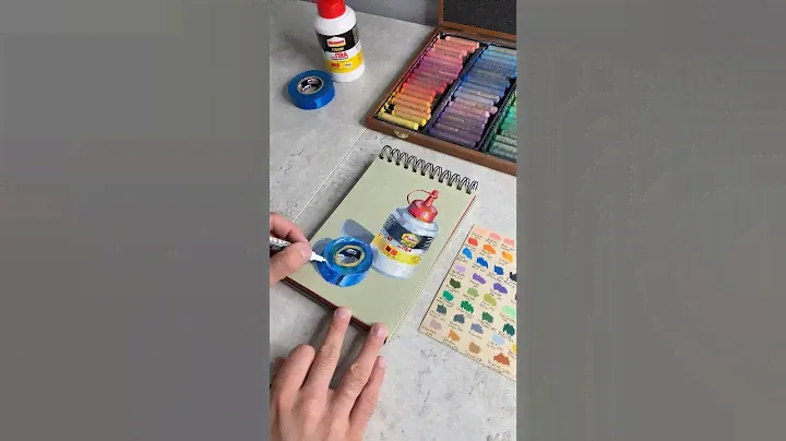 Всякие липкости - рисунок масляной пастелью #маслянаяпастель #oilpastel
