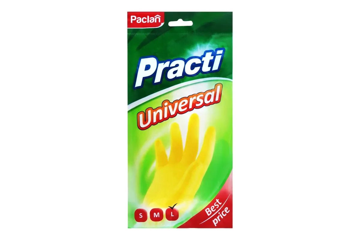 PACLAN перчатки резиновые UNIVERSAL (L)