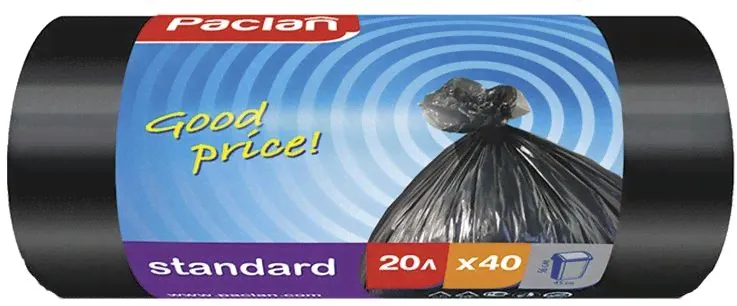 PACLAN Мешки для мусора STANDART 20л 40шт