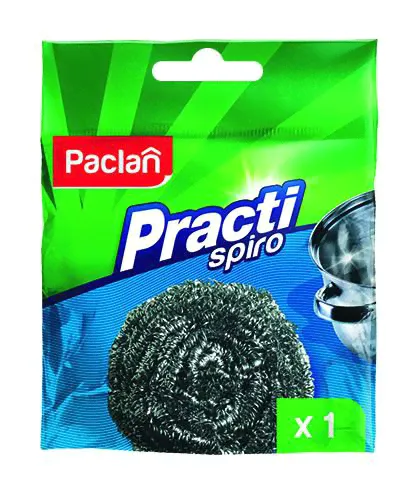 Губка (мочалка) Paclan spiro для посуды, металлическая , 1шт-0