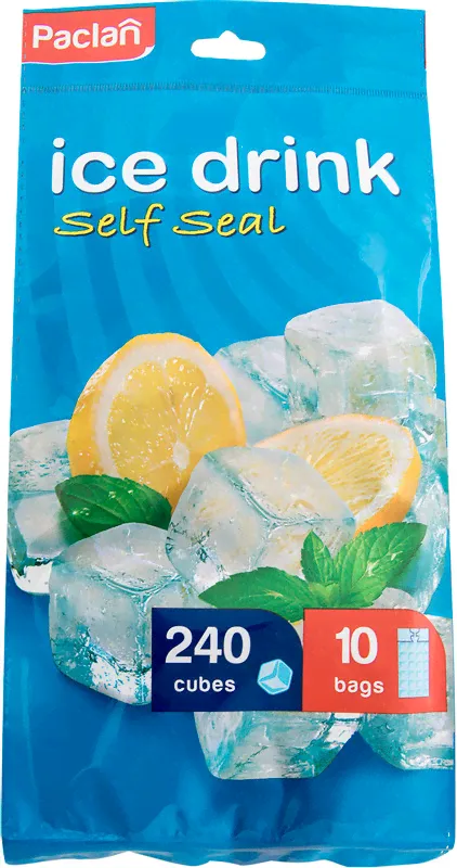 Пакеты Paclan Ice drink Self seal для льда на 24 кубика, 10шт-1