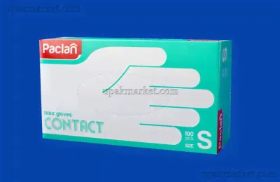 Перчатки латекс. опудренные PACLAN S /10упх100шт/ (10)