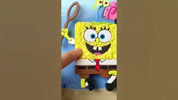 Губка Боб из губки для мытья посуды #spongebob  #squarepants