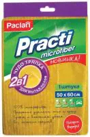 Тряпка для пола Paclan Practi Microfiber, желтый, 1 уп