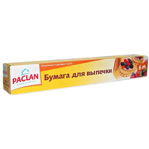 Бумага для выпечки `PACLAN` ЛЕГКОСТЬ ЧИСТОТЫ 6 м х 29 см-0