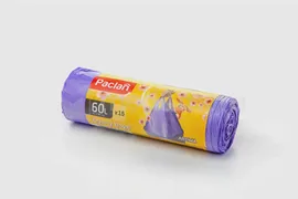 Paclan Bunny Bags Aroma Мешки для мусора с ручками ПНД фиолетовый 60 л. 15 мкм 15 шт. в рулоне