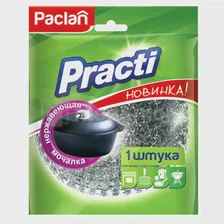 Paclan Practi Мочалка металлическая большая 1 шт.
