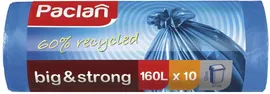 PACLAN Пакеты для мусора BIG & STRONG 160л 120х87см (ПВД) (син) 10 шт