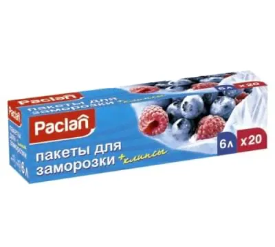 Paclan Пакеты для заморозки, 6л