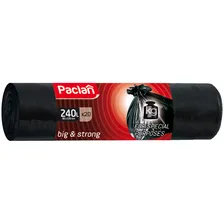 Paclan пакеты для мусора Big & Strong 240 л 20 шт пвд черные