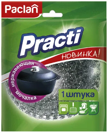 Paclan Practi Мочалка металлическая для хозяйственных нужд большая