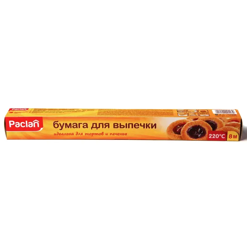 Бумага для выпечки Paclan, в коробке, 8 м х 38 см
