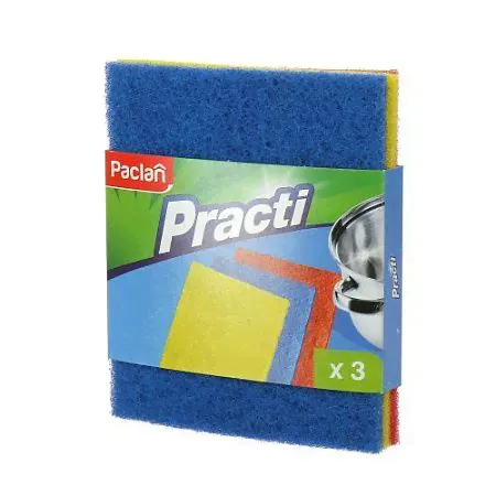 PACLAN PRACTI Абразивная мочалка, 3шт/40 409220-0