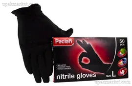 Перчатки нитриловые неопудр. PACLAN (L) /20х50шт/ (20) ПРЕМИУМ черные