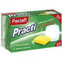 Губка поролон/абразив Paclan Practi Universal, 5шт. (409130/409131)