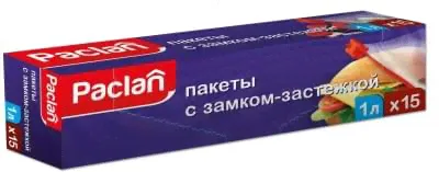 Paclan Пакеты с замком-застежкой, 1л