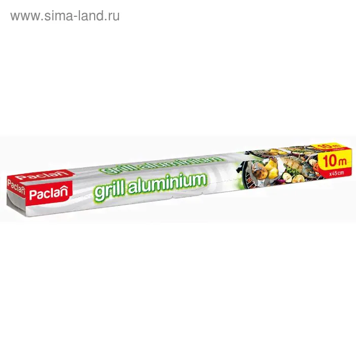 Алюминиевая фольга PACLAN 10 м х 45 см для гриля
