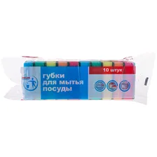 Губка для посуды Paclan Professional 10шт 80*5*2.5/133300