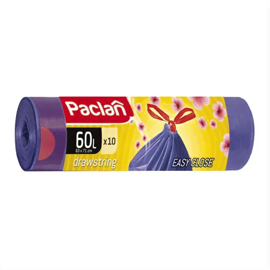 Paclan мешки для мусора с тесьмой Aroma 60л 10шт-0