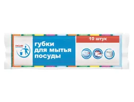 Губка для посуды 10шт 80х50х22мм Paclan Professional 1/50