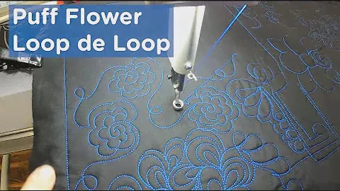 Video tutorial:  Puff Flower Loop de Loop filler design