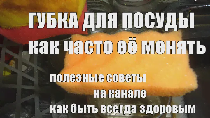 Губка для мытья посуды как часто нужно менять
