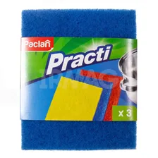 Мочалки для посуды Paclan Practi из игольчатого абразива (3 шт)