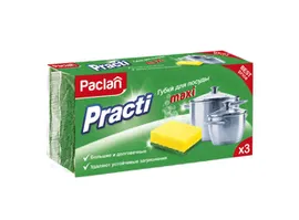 Paclan Practi Maxi Губки для посуды, 3 шт.
