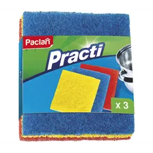 Мочалки абразивные PRACTI PACLAN 3шт 1/40