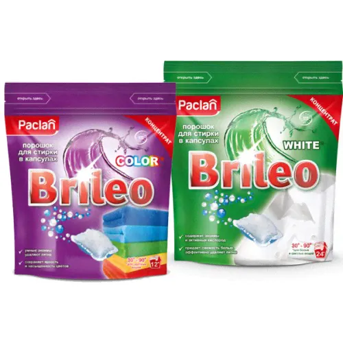 Капсулы для стирки Paclan Brileo
