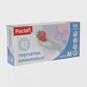 Перчатки Paclan виниловые 100шт