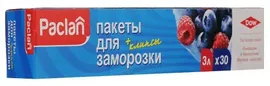 Пакеты Paclan для заморозки продуктов, 25х32 см, 30 шт