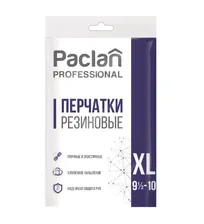 Перчатки резиновые Paclan Professional XL желтые 1/100